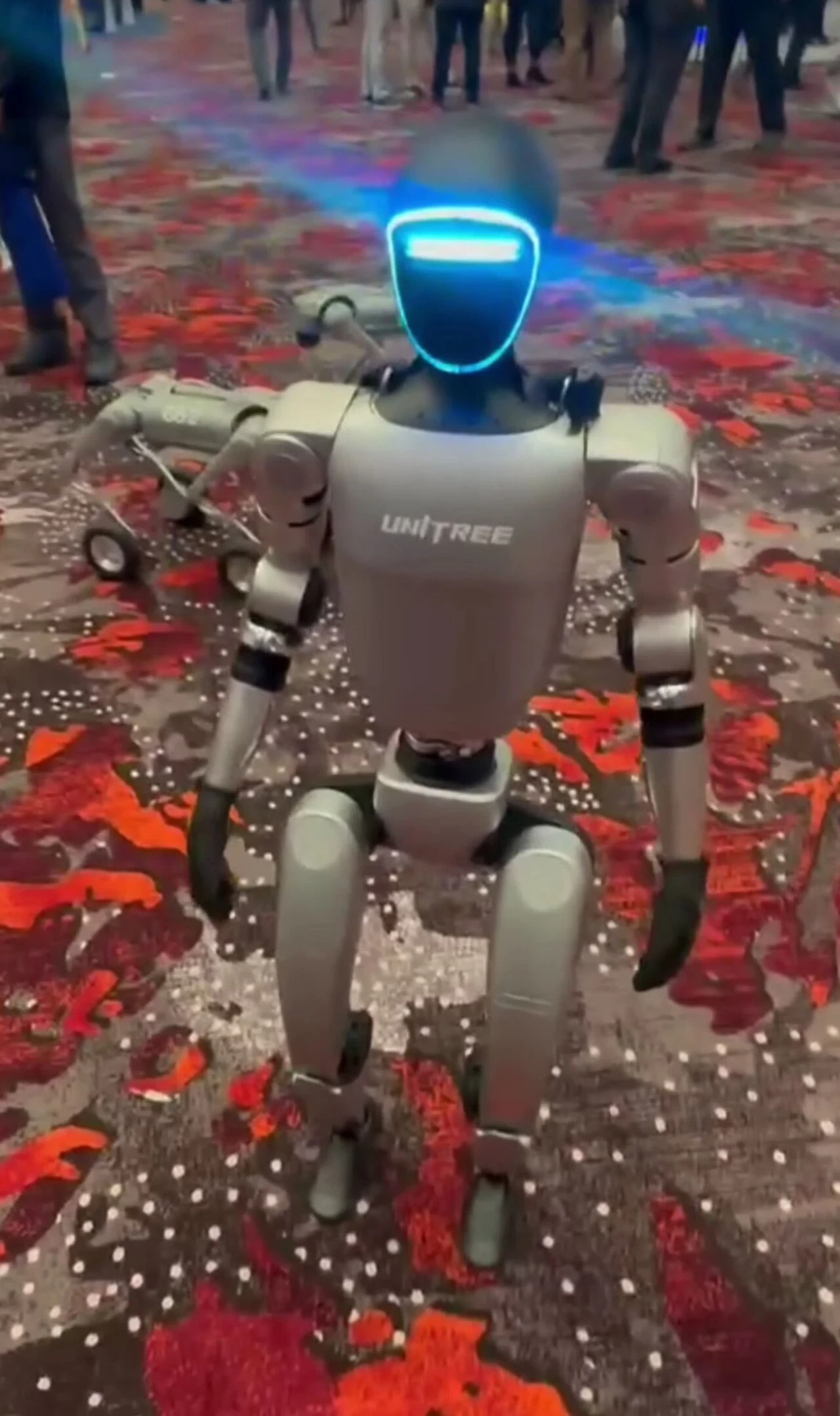 Unitree G1 humanoid shown only as a general full-body robot form-factor reference
