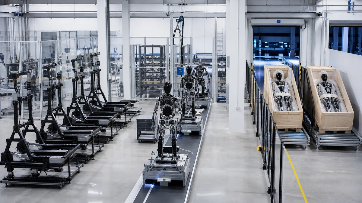 Generic editorial robot concept illustrating How Many NEO Robots Can 1X Build? Capacity vs Actual Deliveries