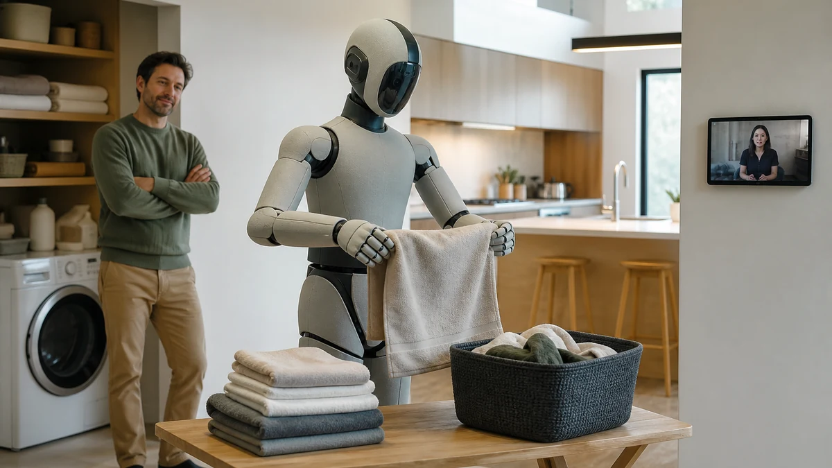 Generic editorial robot concept illustrating 1X NEO Price and Preorder in 2026: $20,000, $499 a Month and Delivery