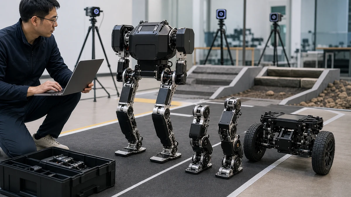 Generic editorial robot concept illustrating LimX TRON 1 Standard vs EDU: What $15,000 and $25,000 Include for SDK Access