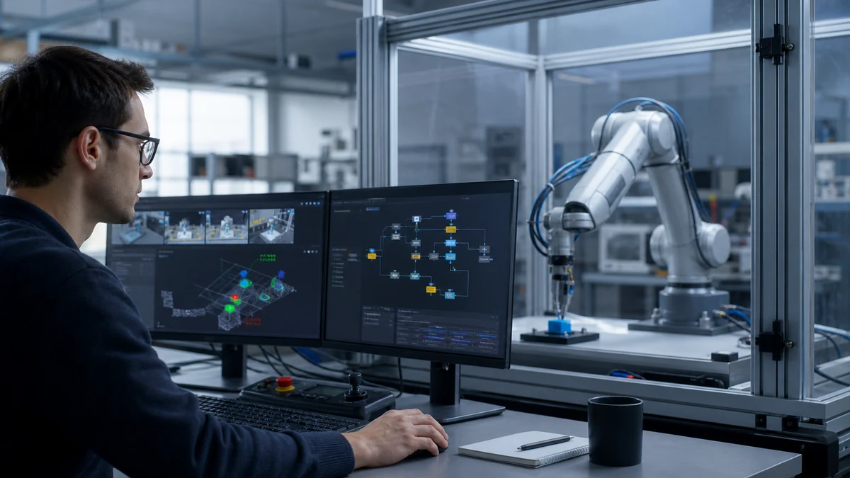 Editorial concept for Gemini Robotics ER 2 Pricing and API Access: Standard vs Streaming; not an actual Google product photograph.