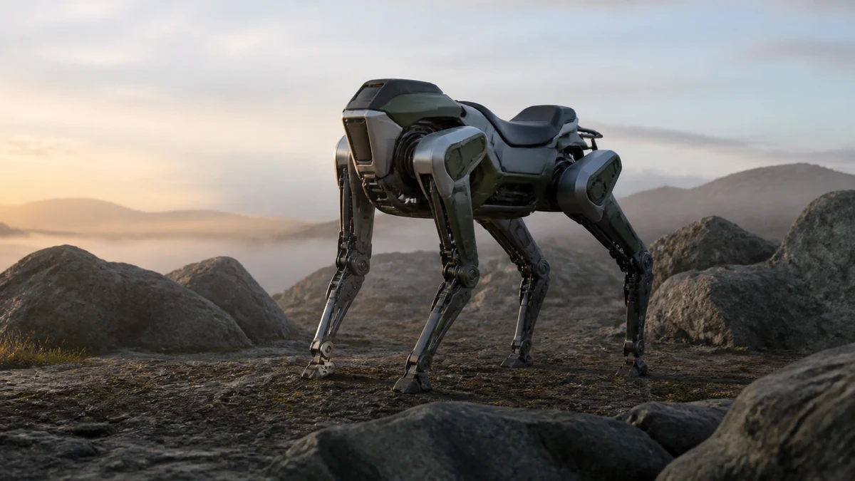 Kawasaki CORLEO는 살 수 있나: Expo 2030 현장 이동 목표와 2035 상용화 계획 주제를 설명하는 범용 로봇 편집 개념 이미지