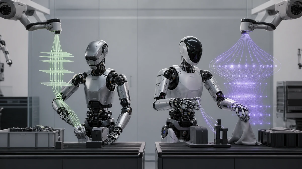 Generic editorial robot concept illustrating NVIDIA GR00T N2 vs N1.7: DreamZero Architecture and 2026 Availability