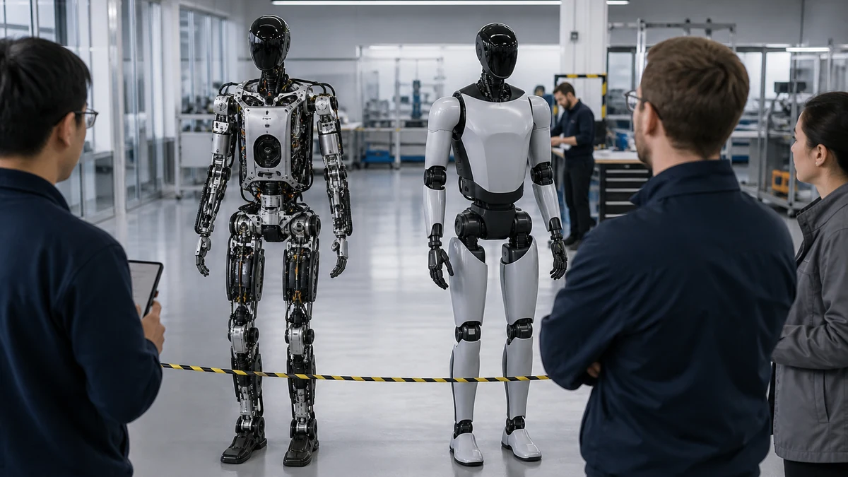 Generic editorial robot concept illustrating Tesla Optimus Gen 2 vs Gen 3 Plan: What Changes in Hands and Production?