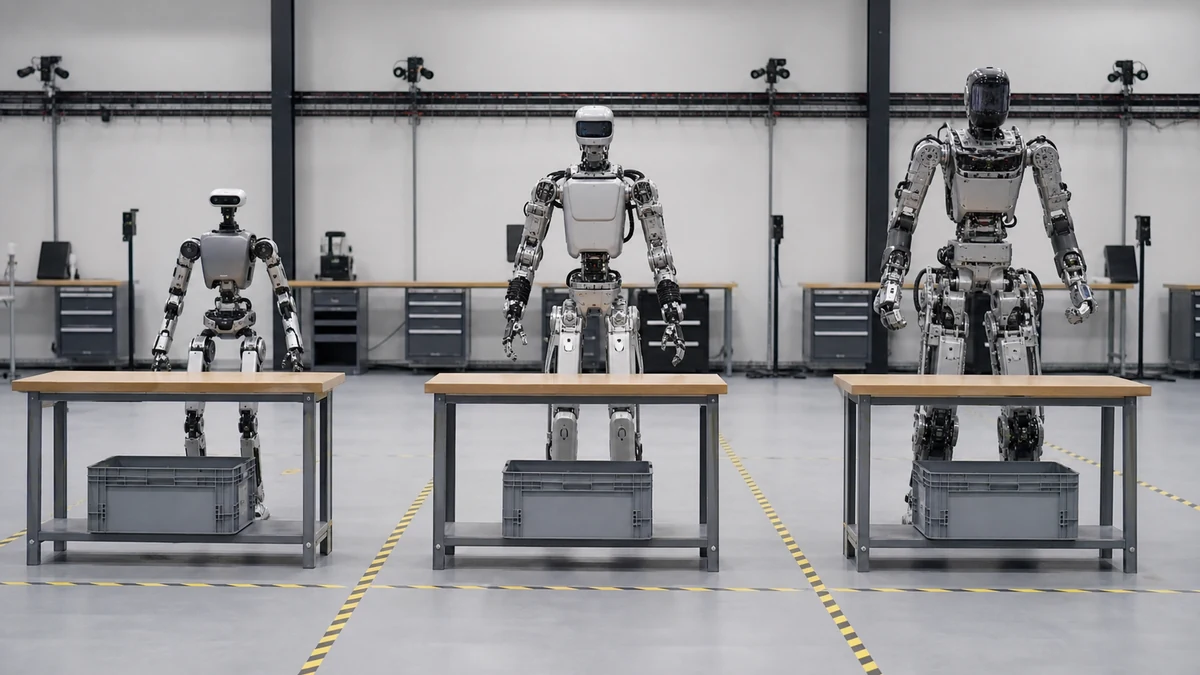 Generic humanoid robot concept image for “Unitree vs Tesla Optimus vs Atlas: What Can You Buy Now?”; not an actual product photograph.